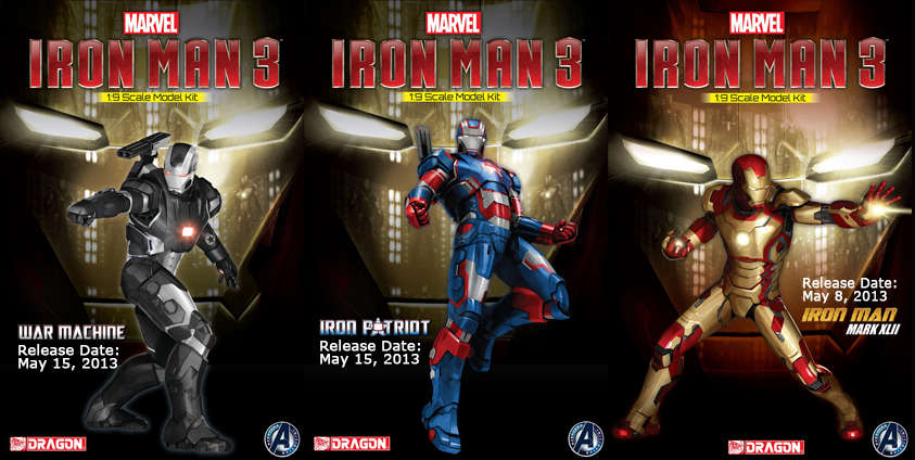 Iron Man figures in Model Kits